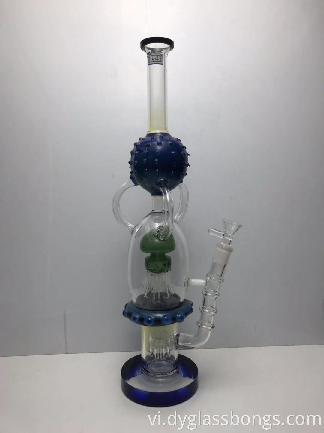 Two 8-Arm Sprinklers Recycler glass bong1